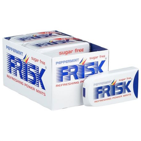 Frisk pastilles menthe forte SANS SUCRE - le lot de 12