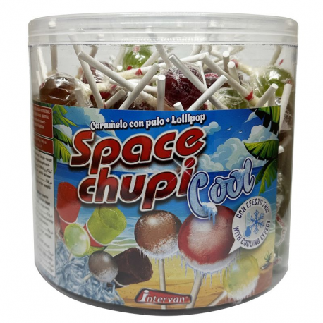 Sucettes Space chupi cool - tubo de 150