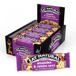 Eat Natural amandes raisins secs abricots & cacahuètes 40g - boîte de 12