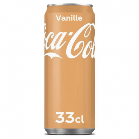 Coca cola vanille boîtes 33cl - 24 canettes