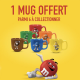 M&M's Peanut panaché - 500g avec 1 mug M&M's OFFERT