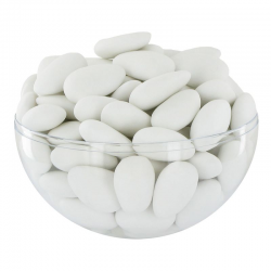 Dragées Amande Française de Provence (53% amande) BLANC mat - 500g