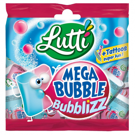 Lutti Méga Bubble bubblizz 85g - carton de 20 sachets