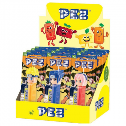 ~Pez figurine Naruto+ 1 recharge - le lot de 12
