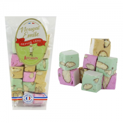 Nougats tendres panaché aux amandes - sachet de 125g