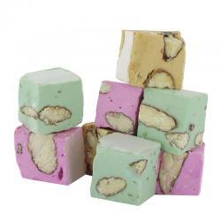 Nougats tendres panaché aux amandes - sachet de 125g