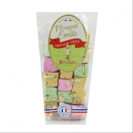Nougats tendres panaché aux amandes - sachet de 125g