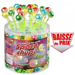 Sucettes Space chupi duo - tubo de 150