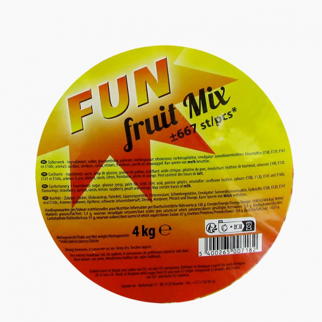 Bonbons fruits mix - sachet de 4kg