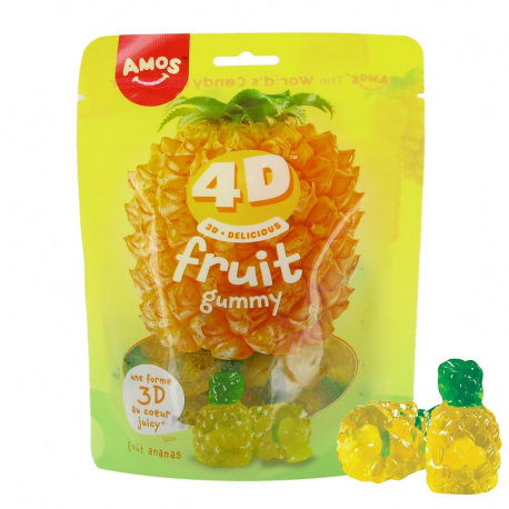 Fruits 4D Ananas 120g - carton de 12 sachets