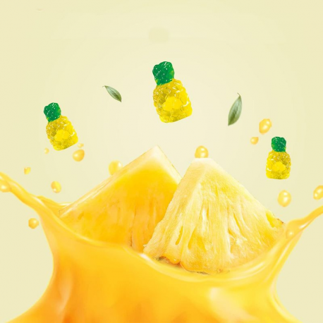 Fruits 4D Ananas 120g - carton de 12 sachets
