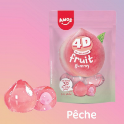Fruits 4D Pêche 120g - carton de 12 sachets