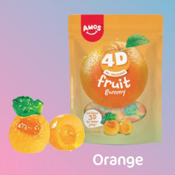 Fruits 4D Orange 120g - carton de 12 sachets