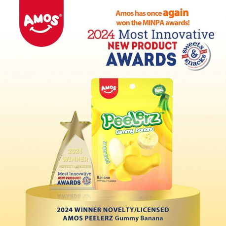 Peelerz Banane bonbons à peler 120g - carton de 12 sachets