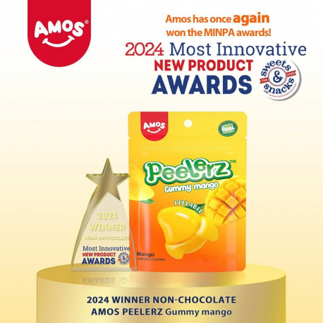 Peelerz Mangue bonbons à peler 120g - carton de 12 sachets