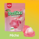 Peelerz Pêche bonbons à peler 120g - carton de 12 sachets