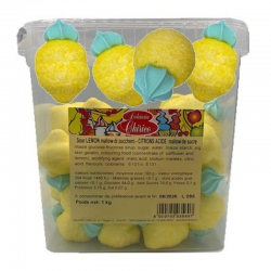 Citrons géants en guimauve 20g - boîte de 1Kg
