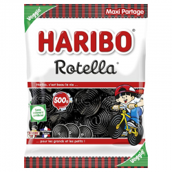 Rotella - Mètres roulés réglisse HARIBO - sachet de 500g