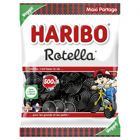 Rotella - Mètres roulés réglisse HARIBO - sachet de 500g