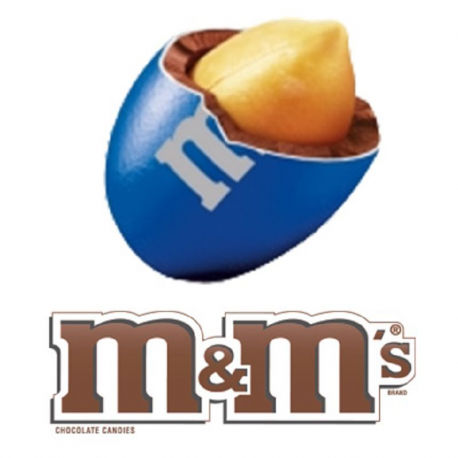 M&M's Peanut Bleu Foncé (Dark Blue) - 1kg