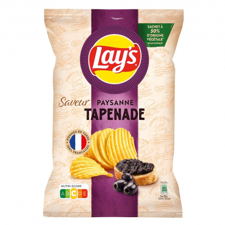 Chips Tapenade Lay's 120g - carton de 24 paquets