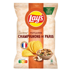 Chips champignon Ail Lay's 120g - carton de 24 paquets