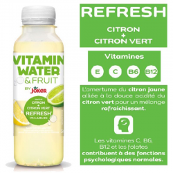 Vitamin Water & Fruit Citron Citron vert PET 50cl Joker - les 6