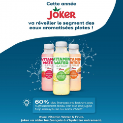 Vitamin Water & Fruit Fraise Framboise PET 50cl - les 6
