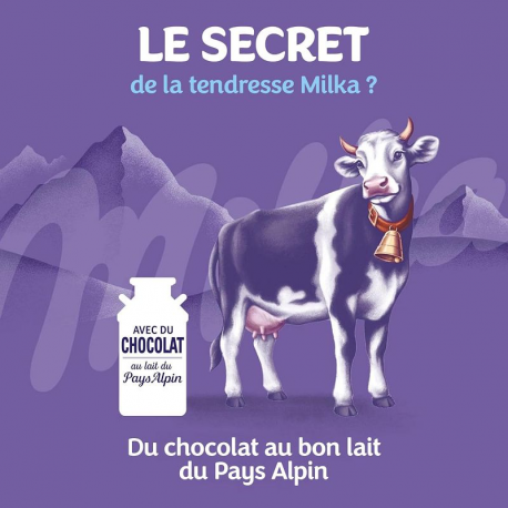 Napolitains Milka en chocolat au lait 4,6g - boîte de 355