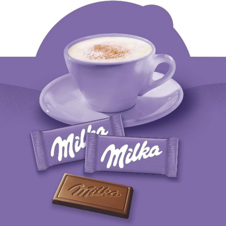 Napolitains Milka en chocolat au lait 4,6g - boîte de 355