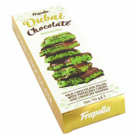 Chocolats de Dubaï tablette 70g Frapella - boîte de 12