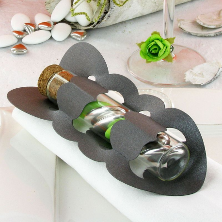 Etuis cartonnés GRIS nacré - 20 pièces