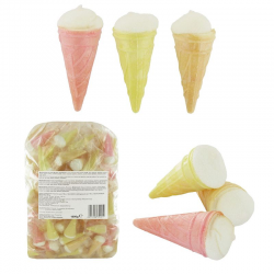 Marshmallows en forme de glace 5g - 200 pièces emballées