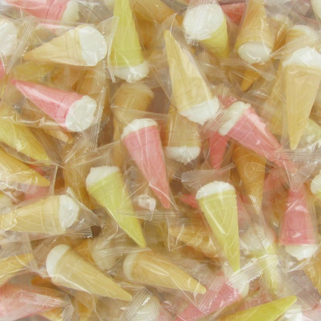 Marshmallows en forme de glace 5g - 200 pièces emballées