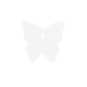 Etiquettes papillon BLANC - 4 vignettes