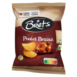 Chips Brets Poulet braisé 25g - carton de 32 paquets