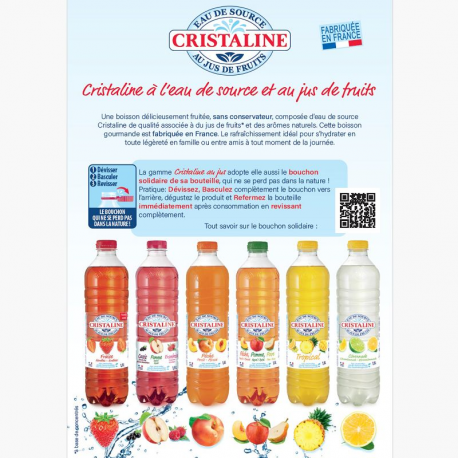Cristaline Pomme Cassis Framboise - par 24 Pet 50cl