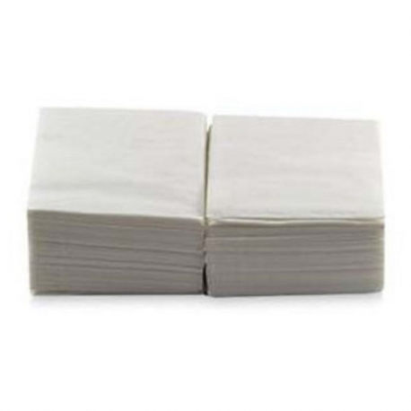 Serviettes blanches 30x30cm 1 Pli - 200 pièces