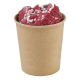 Pots à glace et dessert kraft brun GM 180ml par 50
