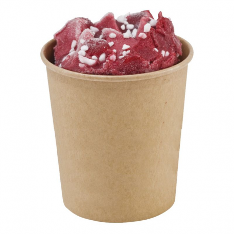 Pots à glace et dessert kraft brun GM 180ml par 50