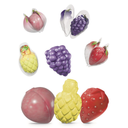 Juicy gummy fruits 3D Johny Bee - tubo de 60