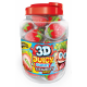 Juicy gummy strawberry (fraise) 3D Johny Bee - tubo de 60