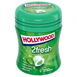Mini Bottle Hollywood 2fresh menthe verte chlorophylle SANS SUCRES - les 6x23 dragées