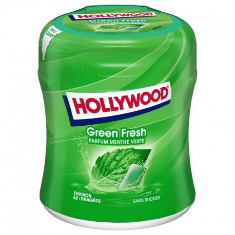 Bottle Hollywood green fresh SANS SUCRES - les 6x62 dragées