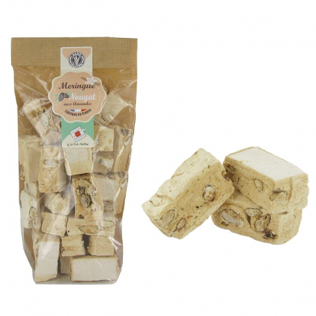 Meringues de nougat aux amandes - sachet de 150g