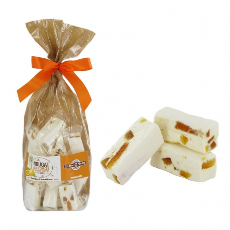 Nougats tendres aux écorces d'orange confites - sachet de 150g