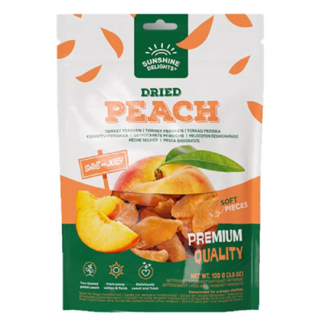 Sunshine Delights Pêches séchées 100g