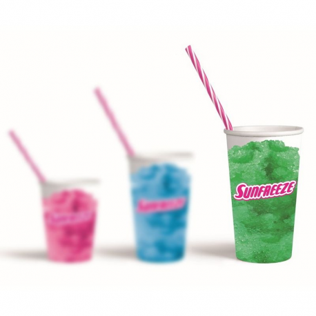 Gobelets à granité vert en carton 50cl - lot de 50