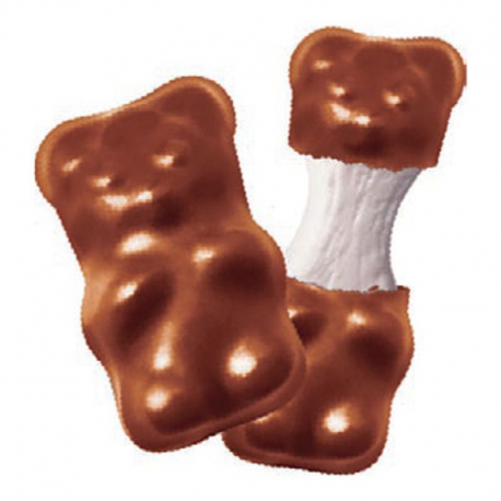 Oursons chocolat au lait fourrés guimauve - ballotin de 200g