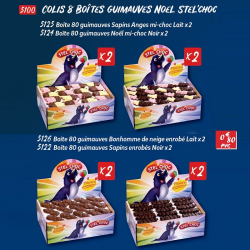 Colis 8 boîtes Guimauves de Noël assorties